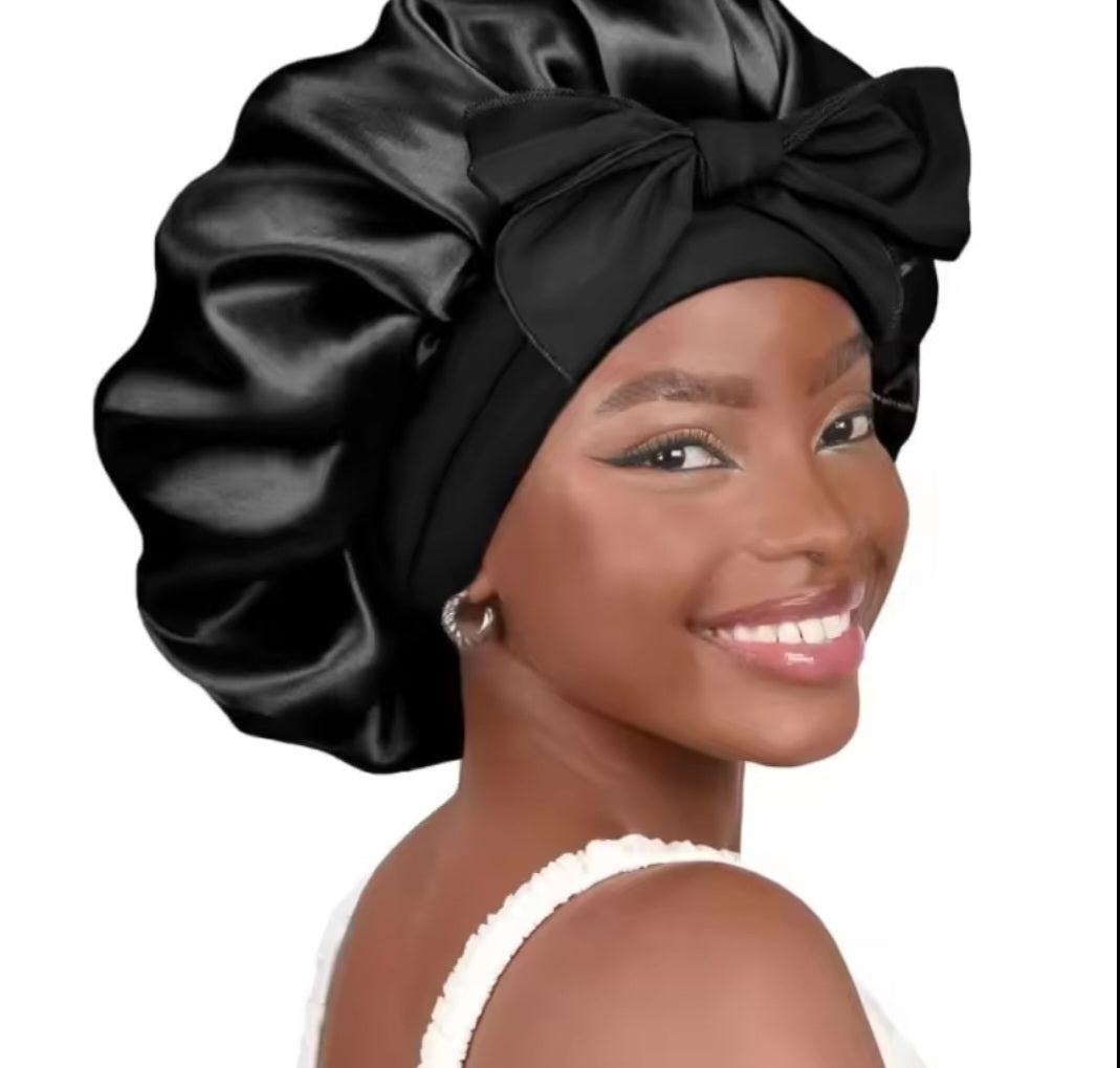 Combo Set- Sleeping Eye Mask and Satin Bonnet Set.