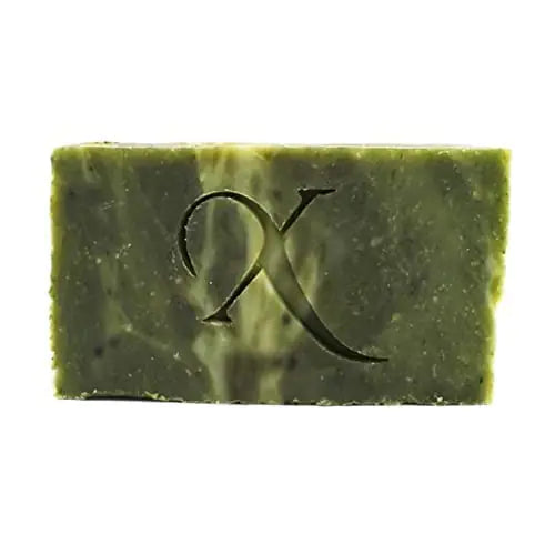 Xotics All Natural Bar Soap- Peppermint Body Soap Bars with Spirulina | Simple Handmade Soap with Deep Moisturizing Formula | 100% Pure Organic Bath Soap Bar 6oz