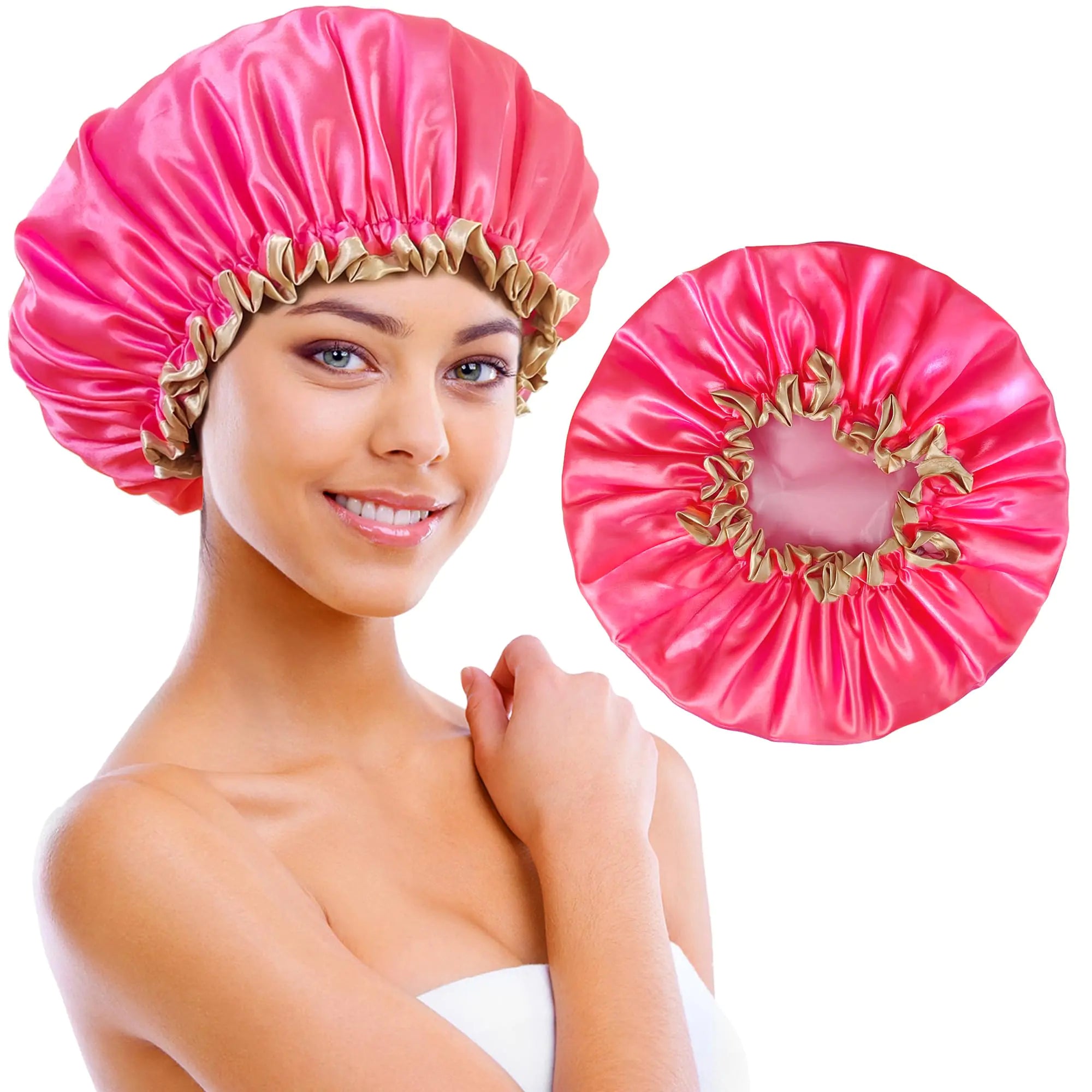 Large Reusable Waterproof Cushion Shower Cap