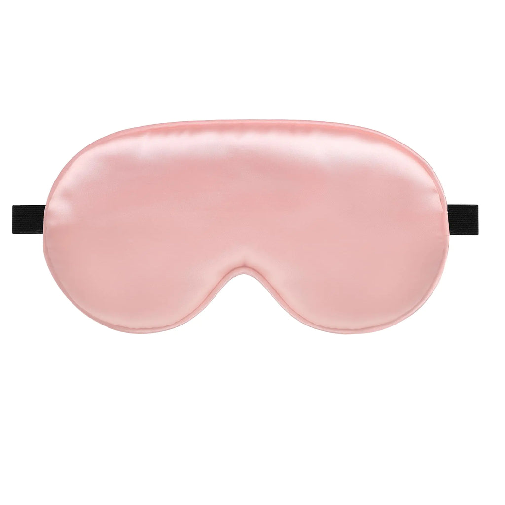 Pink Adjustable Soft Satin Sleeping Eye Mask Adjustable Strap Satin