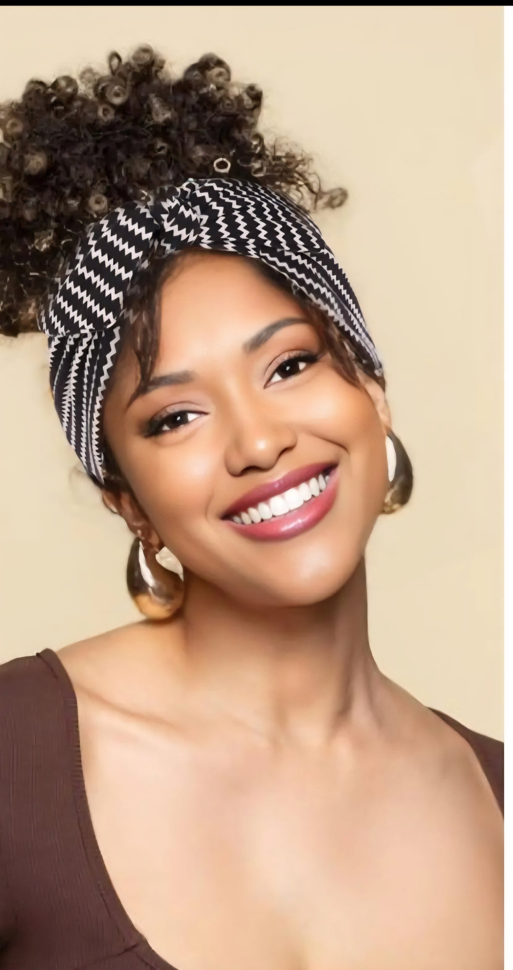 Womens Adjustable  Wide Elastic Knotted Boho Headband (6 Pieces)