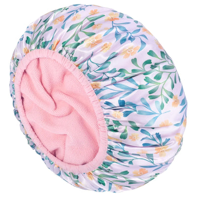 \Large Reusable Waterproof Shower -Terry lined roof Large Shower Cap