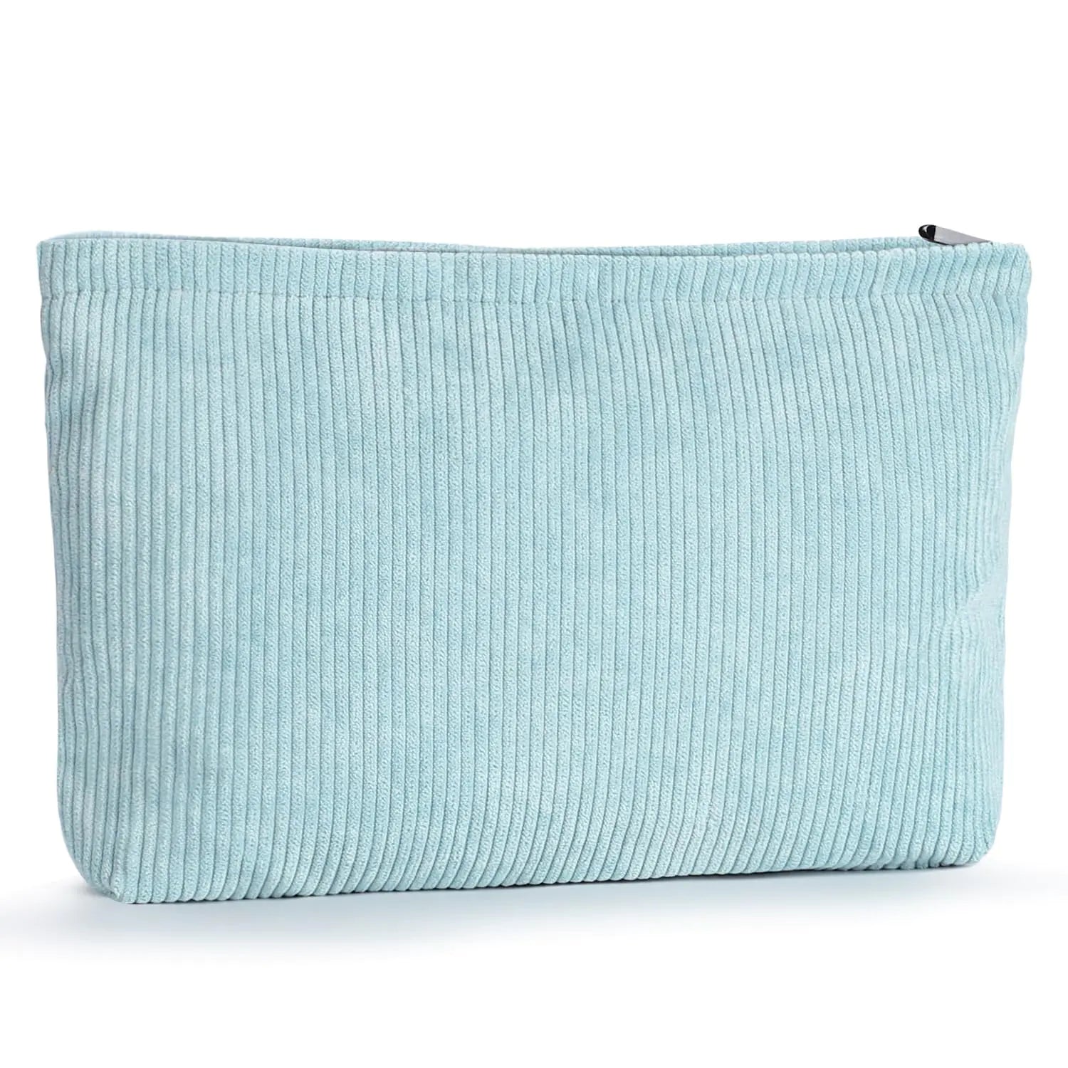 Corduroy Makeup Bag -Ocean Blue