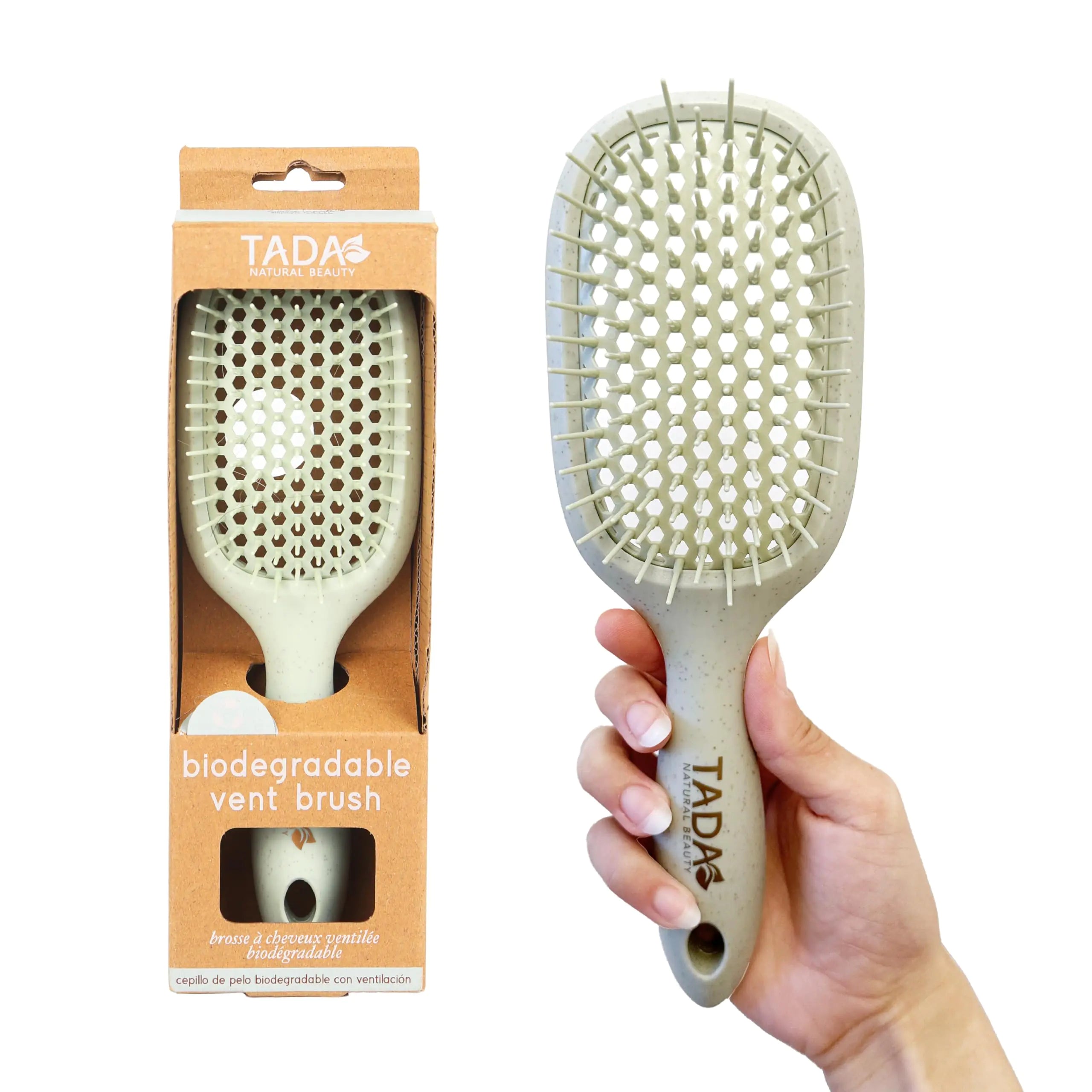 Lime Natural Beauty Hair Brush Detangler-Lime